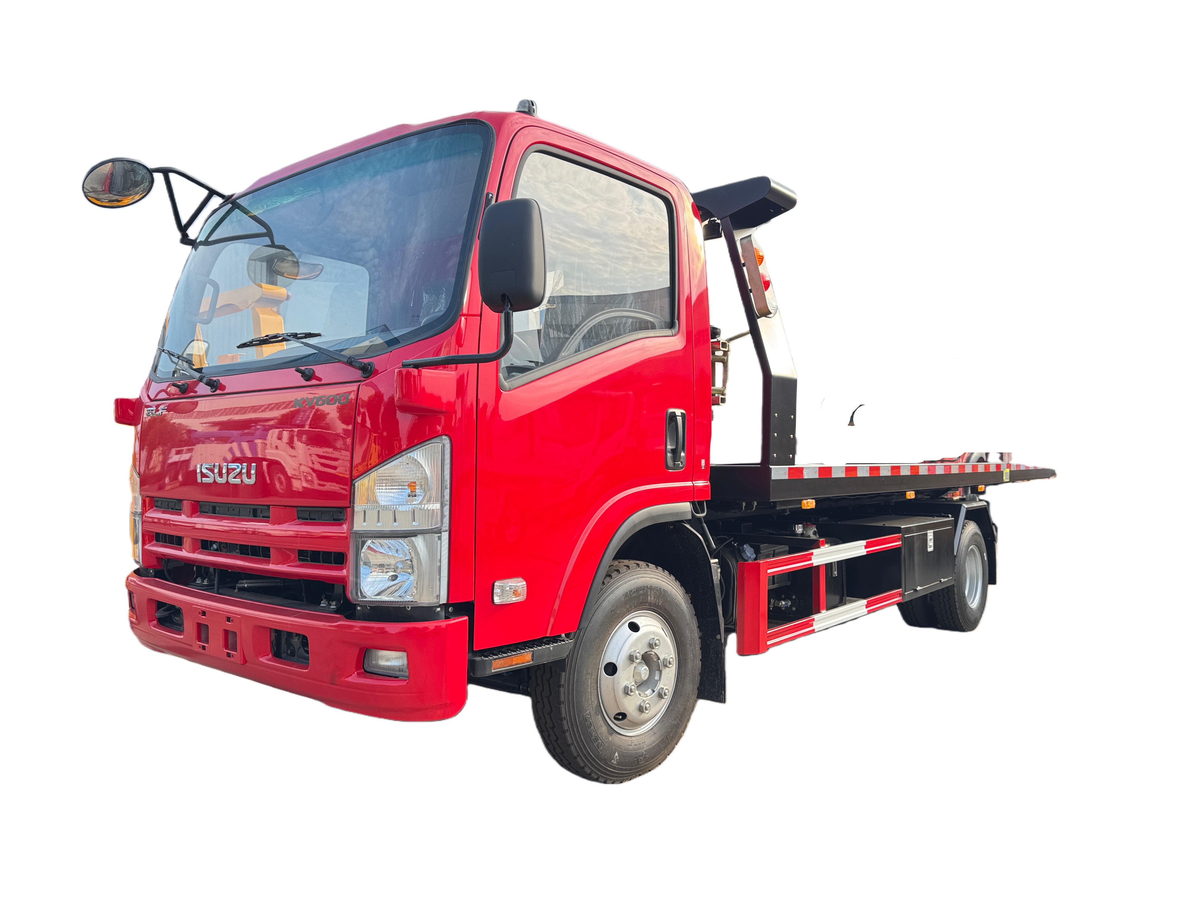 ISUZU KV600 5T Wrecker Rescue Truck Red Color
