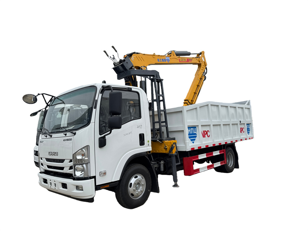 ISUZU NPR KV600  TRUCK WITH  WOOD CRANE