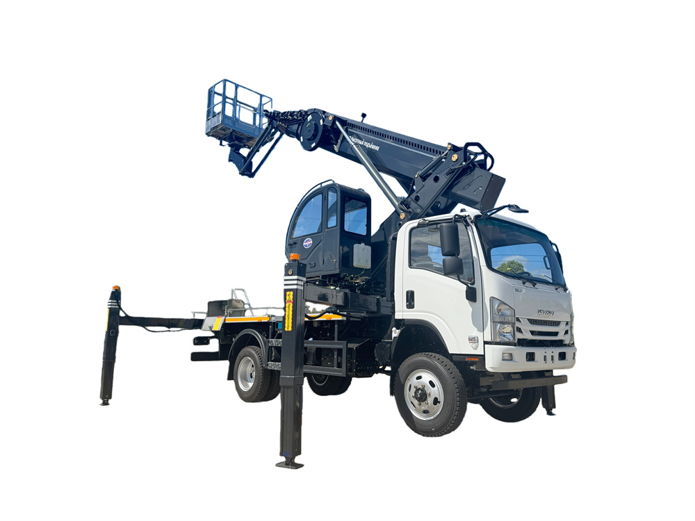 ISUZU 700P NPR SUPER JUMBO 33M AERIAL PLATFORM TRUCK WITH SMALL JIB