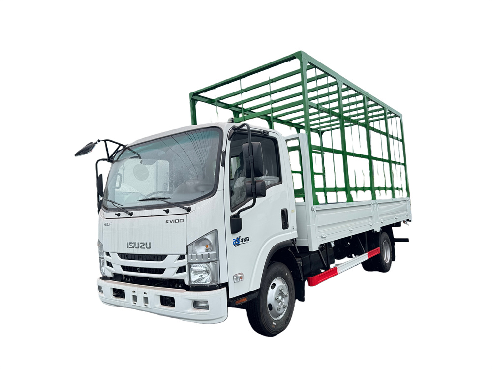  ISUZU KV100 NPR HIGH SIDE CARGO TRUCK