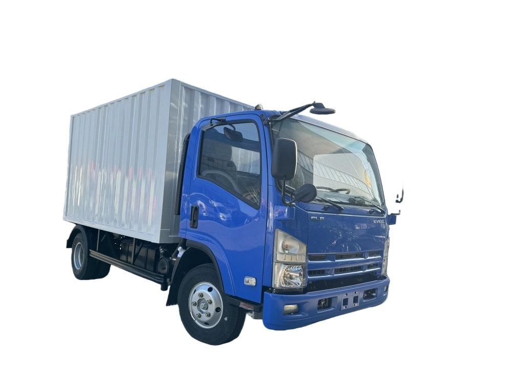BLUE ISUZU KV100 NPR 4.2M CARGO BOX TRUCK