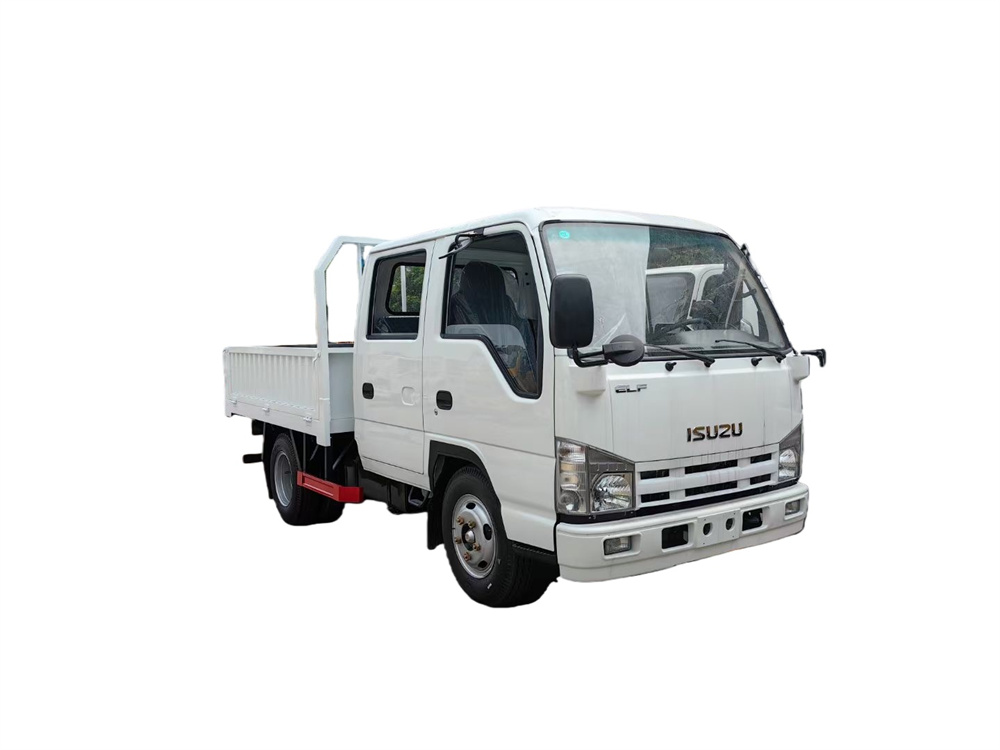 ISUZU NKR 100P DOUBLE CABIN FLATBED CARGO TRUCK