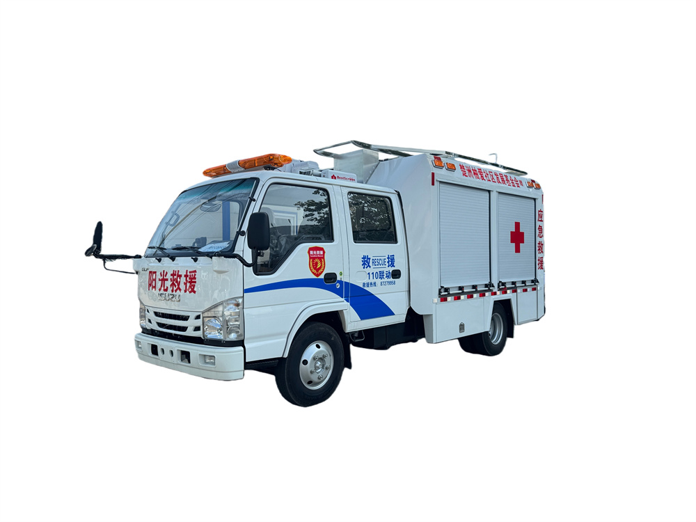 ISUZU 100P FIRE FIGHTING TRUCK WHITE COLOR