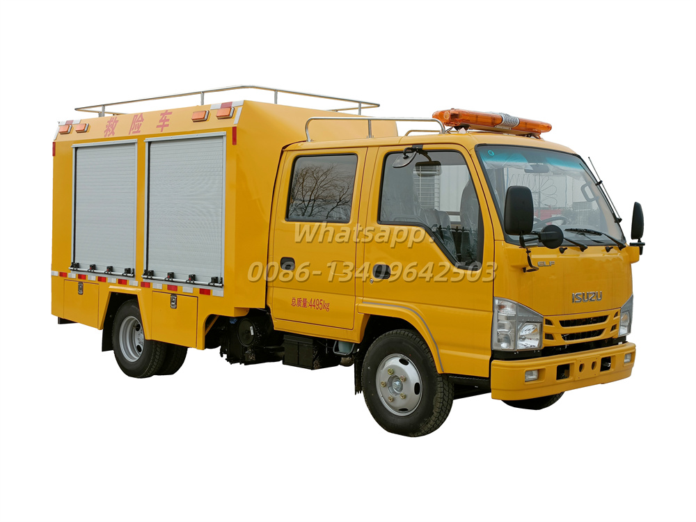 ISUZU 100P FIRE FIGHTING TRUCK YELLOW COLOR
