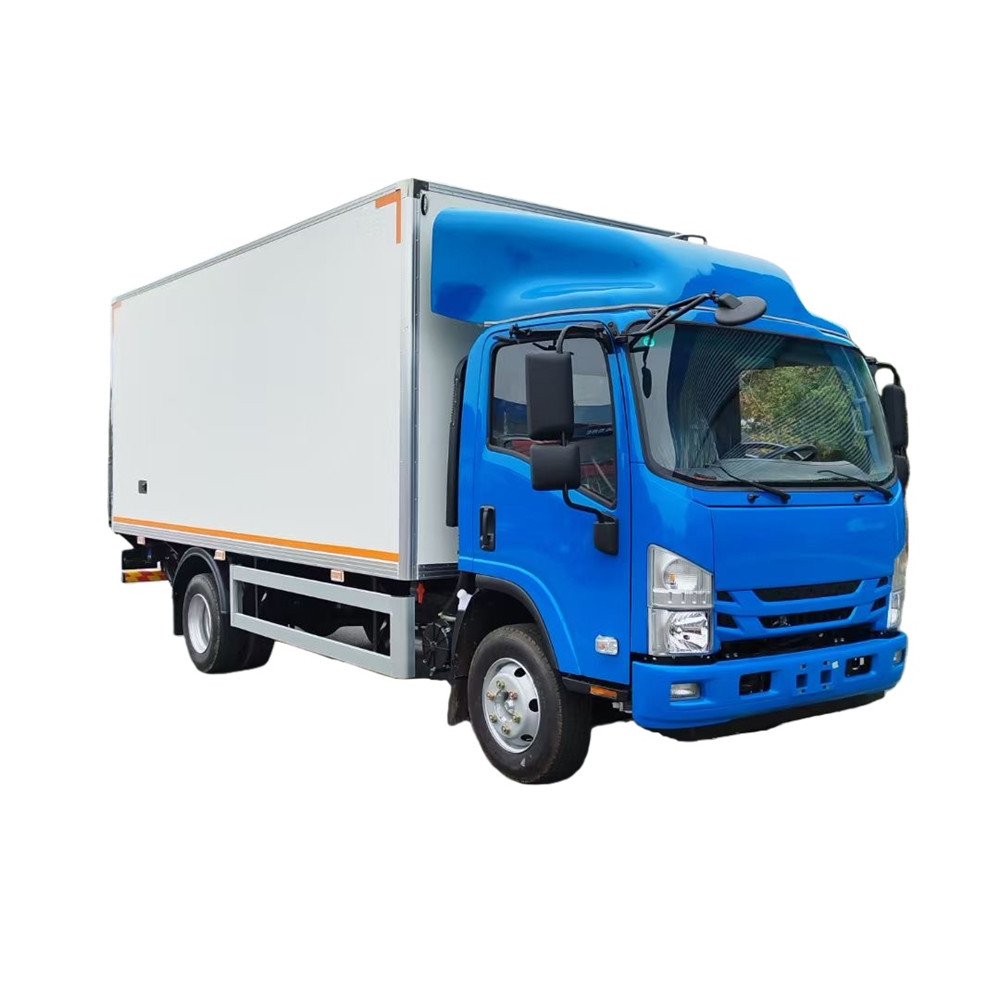 ISUZU KV100 NPR 4.2m 6T Refrigerator Truck Heavy Duty with Hydraulic tail plate