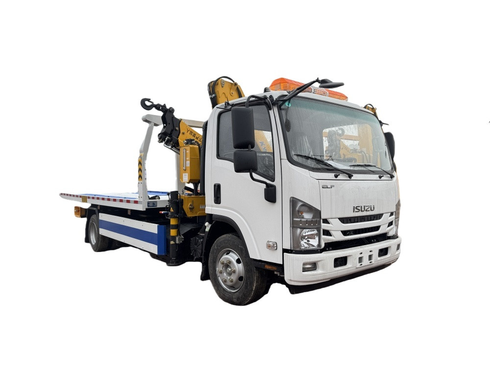 ISUZU 700P NPR Wrecker Truck with Straight Arm XCMG Crane