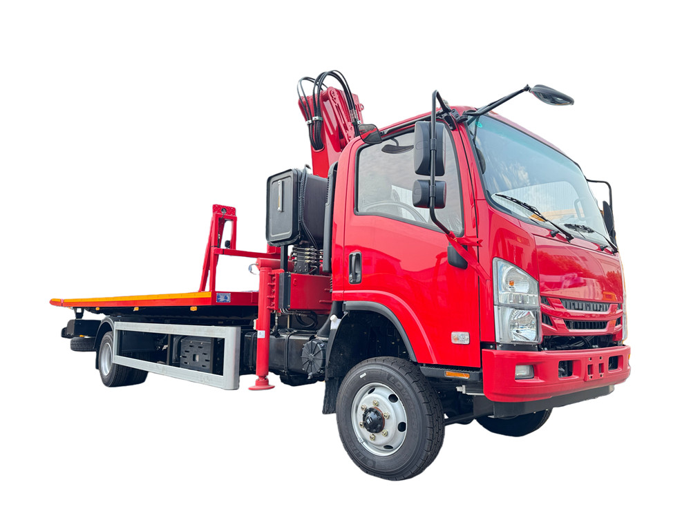 ISUZU 700P NPR Wrecker Truck with XCMG Folding Arm Crane